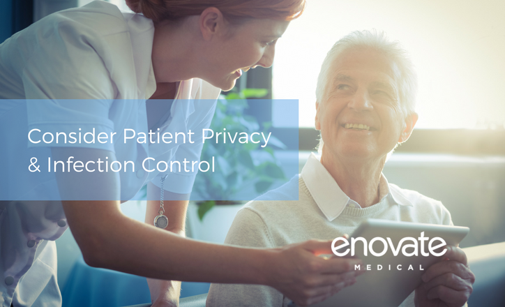 consider patient privacy when deciding on fixed vs mobile EHR worktations