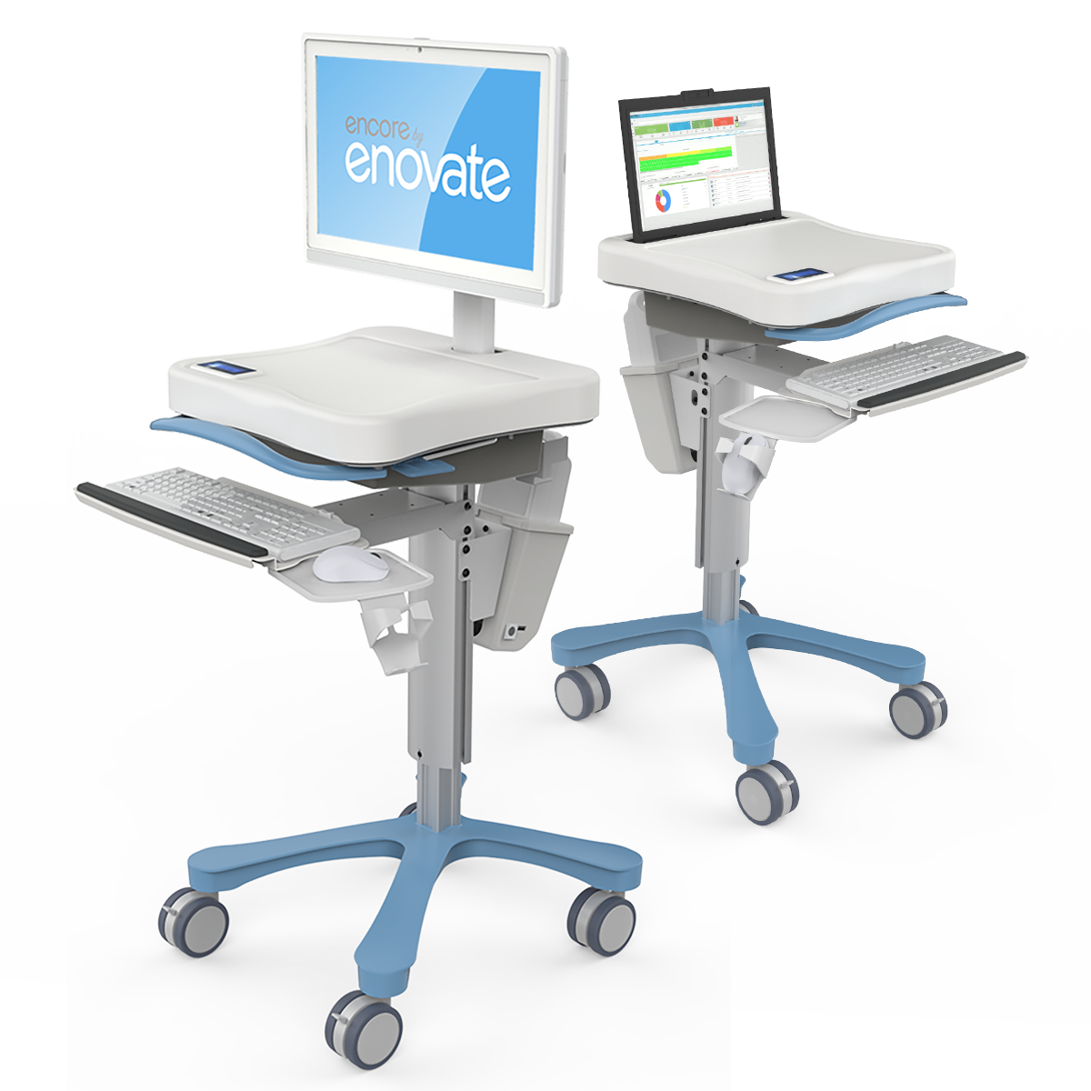 Best Mobile Medical Computer Carts & Workstations On Wheels (WOW) Portable Workstation On Wheels