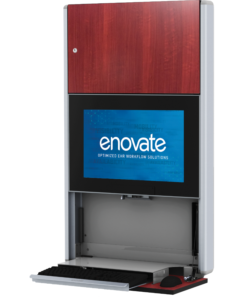 Best Wall Mounted Medical Computer Workstation Enovate Medical