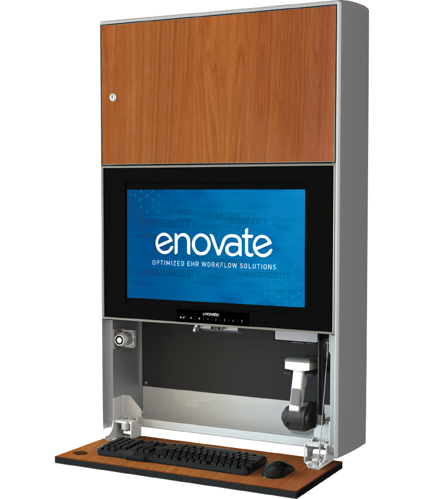 Best Wall Mounted Medical Computer Workstation Enovate Medical