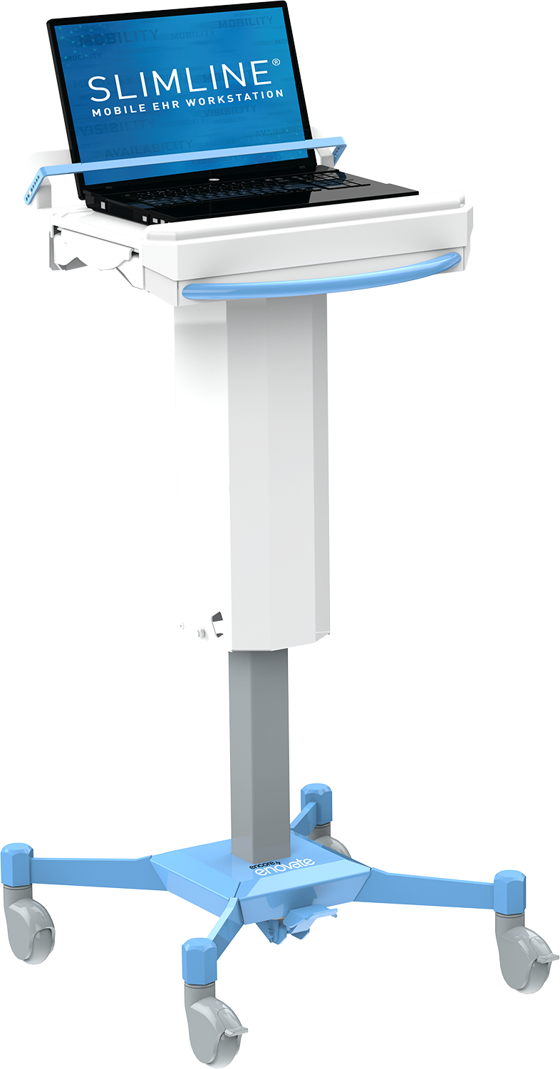 Enovate Non-Powered Slimline Workstation for Laptop